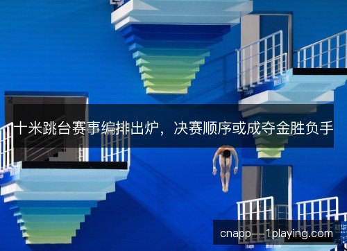 十米跳台赛事编排出炉,决赛顺序或成夺金胜负手 十米跳台赛事编排出炉,决赛顺序或成夺金胜负手